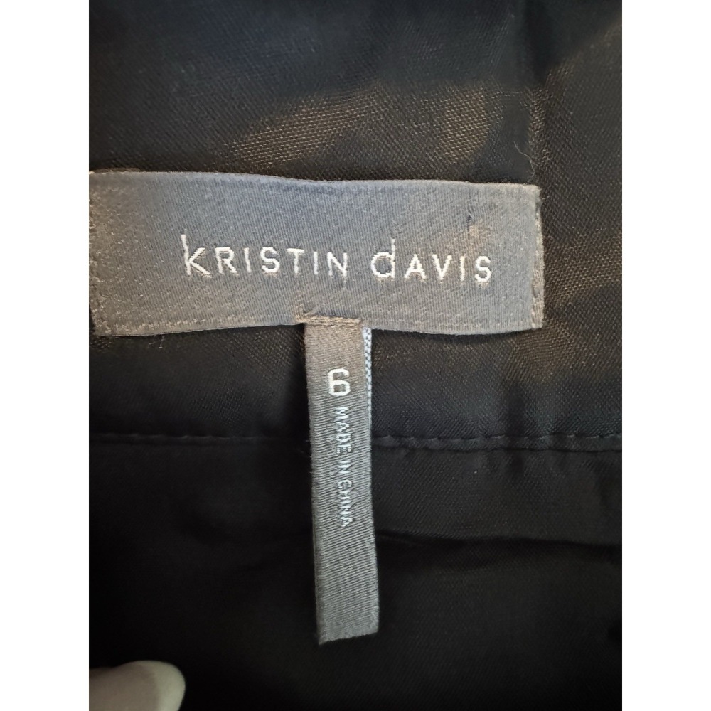 Kristin Davis Black Metallic Leopard Print Dress Size 6 - Picture 7 of 8
